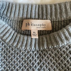 Philosophy XL sweater
